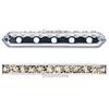 Dreamtime Crystal DC 77730 Rondelle Spacer Bars 5 Hole Silk/Silver
